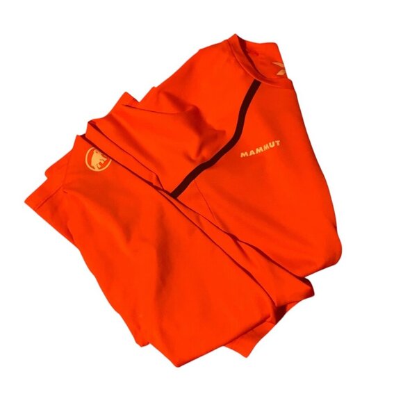 Mammut Women's Long Sleeve Orange Performance Shirt Sz L Lightweight  Activewear - Picture 5 of 11